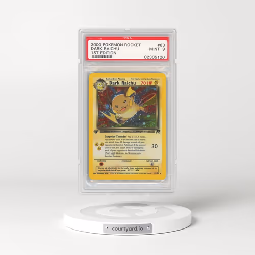 2000 Pokémon Rocket #83 Dark Raichu - 1st Edition Holo (PSA 9 MINT)