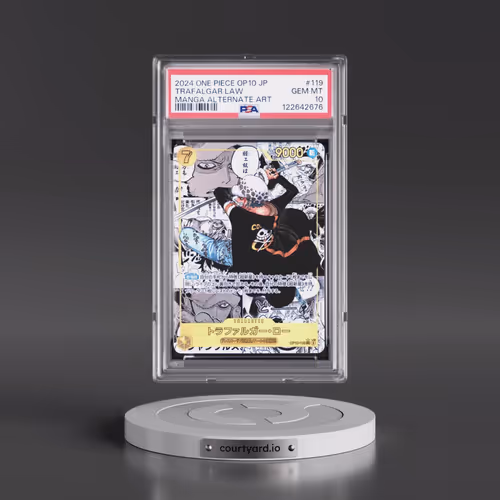 2024 One Piece Japanese OP10-Royal Blood #119 Trafalgar Law - Manga Alternate Art (PSA 10 GEM MINT)