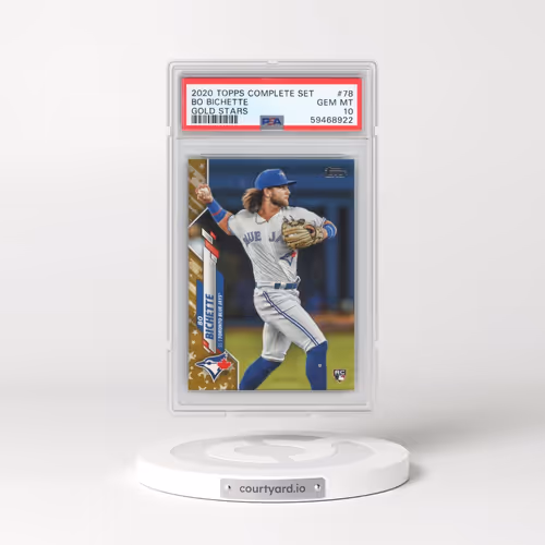 2020 Topps Complete Set #78 Bo Bichette - Gold Stars (PSA 10 GEM MINT)
