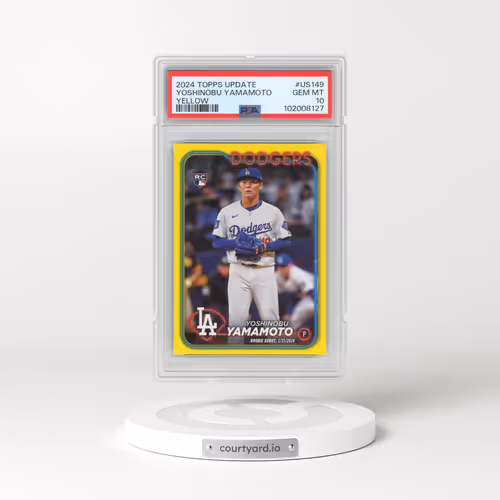 2024 Topps Update #US149 Yoshinobu Yamamoto - Yellow (PSA 10 GEM MINT)
