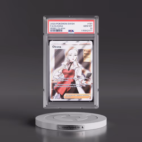 2020 Pokémon Sword & Shield Rebel Clash #191 Oleana - Full Art (PSA 10 GEM MINT)