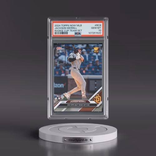 2024 Topps Now MLB Rookie Cup Team Set #RC6 Jackson Merrill (PSA 10 GEM MINT)