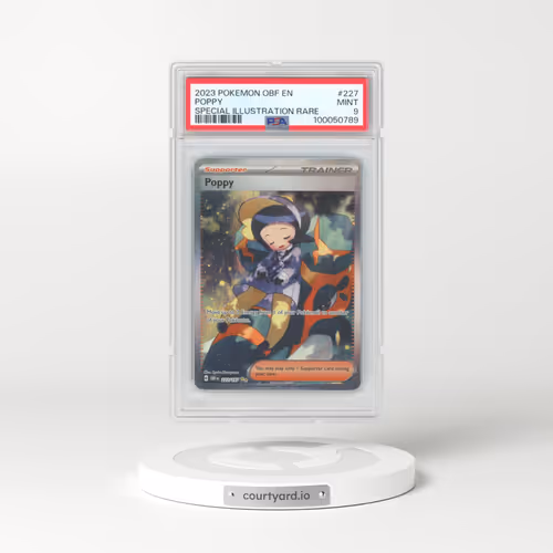 2023 Pokémon Obf EN-Obsidian Flames #227 Poppy - Special Illustration Rare (PSA 9 MINT)