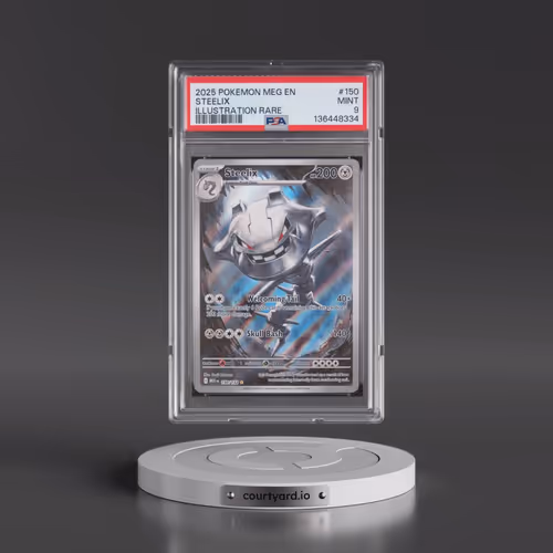 2025 Pokémon Meg EN-Mega Evolution #150 Steelix - Illustration Rare (PSA 9 MINT)