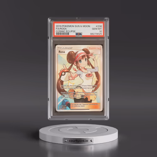 2019 Pokémon Sun & Moon Cosmic Eclipse #236 Rosa - Full Art (PSA 10 GEM MINT)