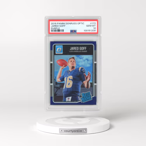 2016 Panini Donruss Optic #172 Jared Goff - Purple (PSA 10 GEM MINT)