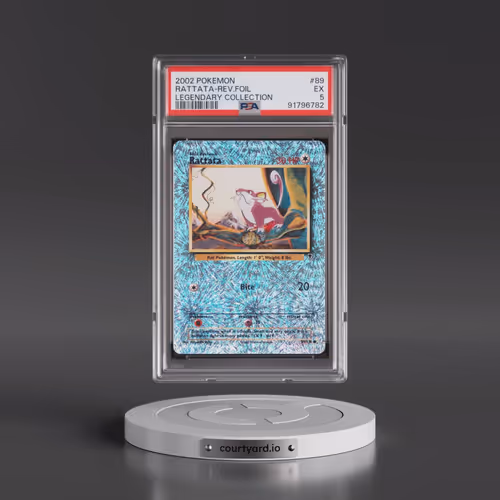 2002 Pokémon Legendary Collection #89 Rattata - Reverse Foil (PSA 5 EX)