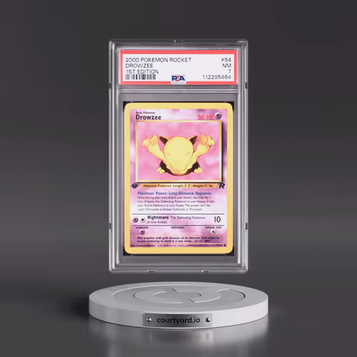 2000 Pokémon Rocket #54 Drowzee - 1st Edition (PSA 7 NM)