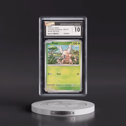 2025 Prismatic Evolutions - PRE EN #003/131 Pinsir - Master Ball Holo (CGC 10 GEM MINT)