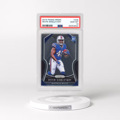 2019 Panini Prizm #335 Devin Singletary (PSA 10 GEM MINT)