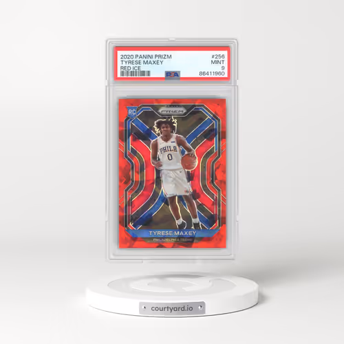 2020 Panini Prizm #256 Tyrese Maxey - Red Ice (PSA 9 MINT)