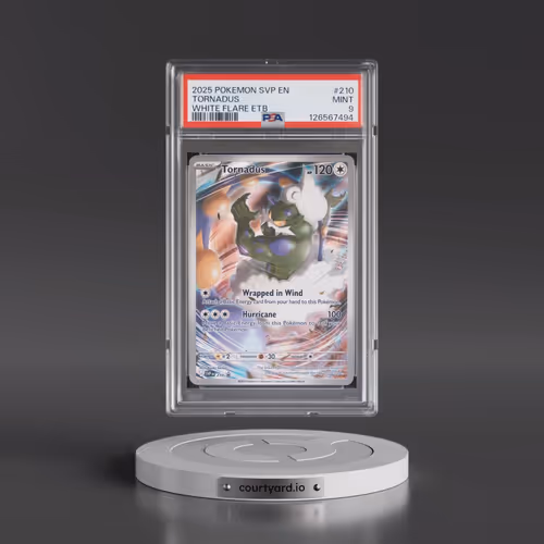 2025 Pokémon Svp EN-SV Black Star Promo #210 Tornadus - White Flare Elite Trainer Box (PSA 9 MINT)