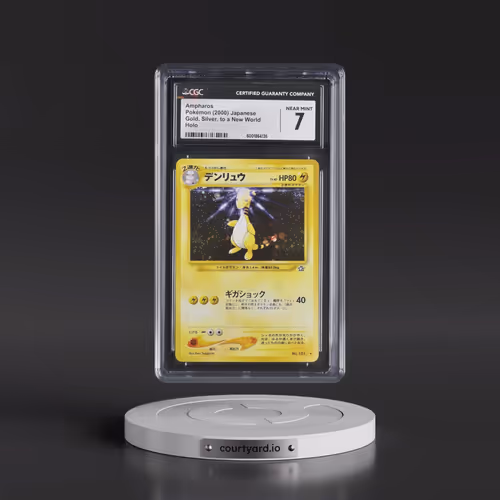 1999 Gold, Silver, to a New World Ampharos - Holo (CGC 7 NM)