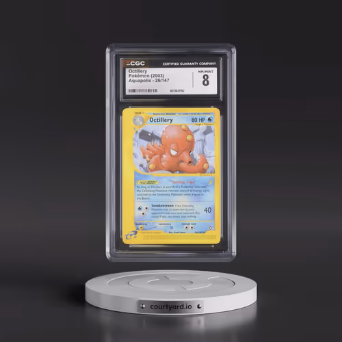 2003 Aquapolis #26/147 Octillery (CGC 8 NM-MT)