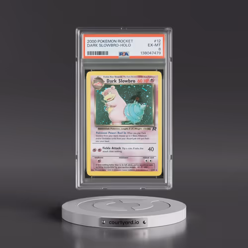 2000 Pokémon Rocket #12 Dark Slowbro - Holo (PSA 6 EX-MT)