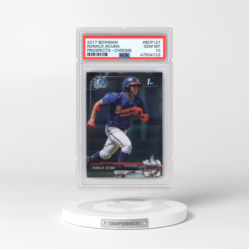 2017 Bowman Prospects #BCP127 Ronald Acuna - Chrome (PSA 10 GEM MINT)