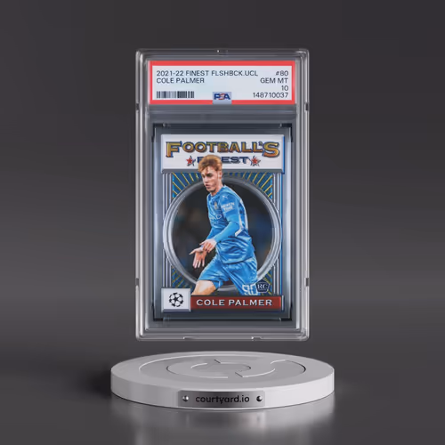 2021-22 Topps Finest Flashbacks UEFA Champions League #80 Cole Palmer (PSA 10 GEM MINT)
