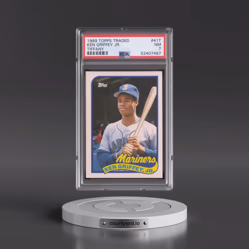 1989 Topps Traded Tiffany #41T Ken Griffey Jr (PSA 7 NM)