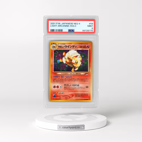 2001 Pokémon Neo 4 #59 Light Arcanine - Holo (PSA 9 MINT)