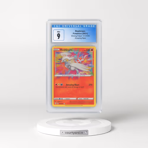 2021 Shining Fates #017/072 Reshiram - Amazing Rare (CGC 9 MINT)