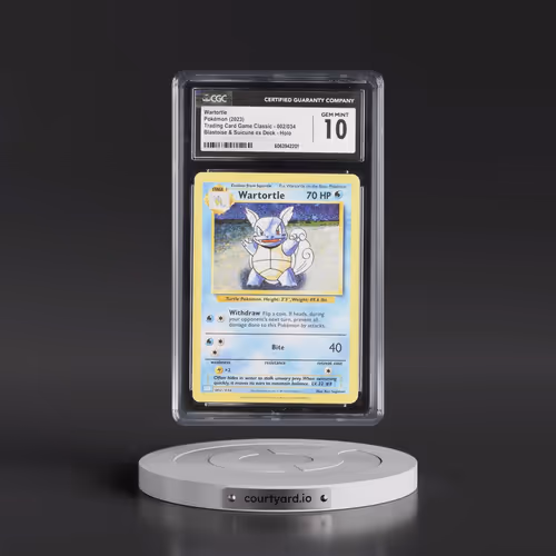 2023 Pokémon Clb-Trading Card Game Classic Blastoise & Suicune EX Deck #002 Wartortle (CGC 10 GEM MI