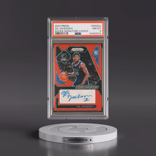 2023 Panini Prizm Rookie Signatures #RSIGGJ GG Jackson II - Choice (PSA 8 NM-MT)