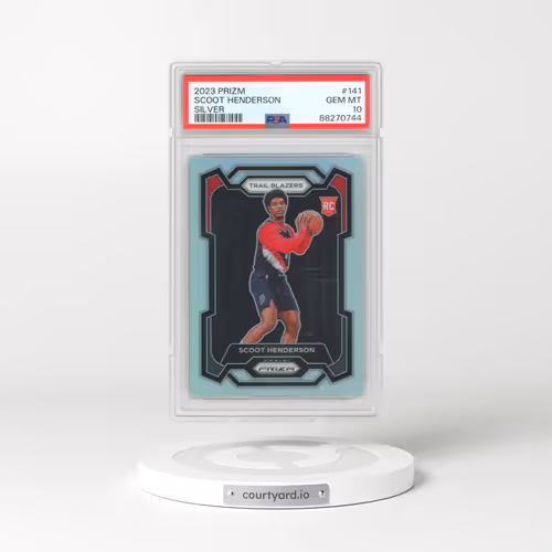 2023 Panini Prizm #141 Scoot Henderson - Silver Prizm (PSA 10 GEM MINT)
