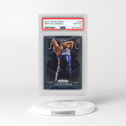 2019 Panini Prizm #248 Zion Williamson (PSA 10 GEM MINT)