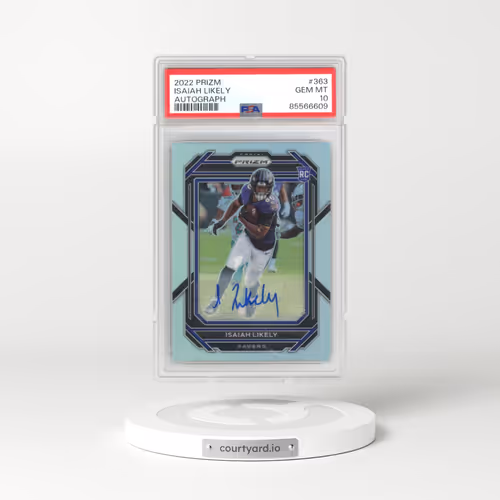 2022 Panini Prizm #363 Isaiah Likely - Autograph (PSA 10 GEM MINT)