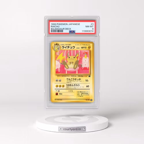 1999 Pokémon Bulbasaur Deck #3 Raichu (PSA 8 NM-MT)