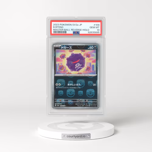 2023 Pokémon Sv2a-Pokemon 151 #109 Koffing - Reverse Holo Master Ball (PSA 10 GEM MINT)