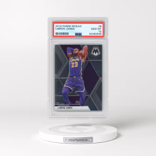2019 Panini Mosaic #8 LeBron James (PSA 10 GEM MINT)