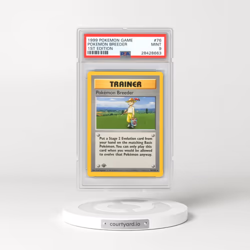 1999 Pokémon Game #76 Pokemon Breeder - 1st Edition (PSA 9 MINT)