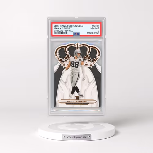 2019 Panini Chronicles Crown Royale #CR21 Maxx Crosby (PSA 8 NM-MT)