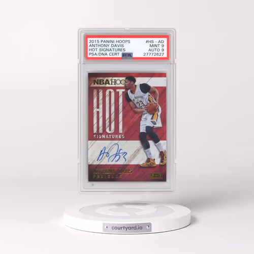 2015 Panini Hoops Hot Signatures #HS-AD Anthony Davis (PSA 9 MINT)
