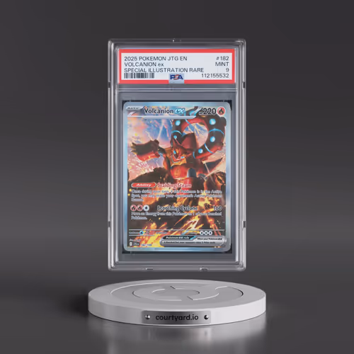 2025 Pokémon Jtg EN-Journey Together #182 Volcanion EX - Holo Special Illustration Rare (PSA 9 MINT)