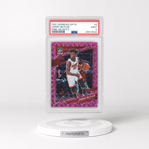 2021 Panini Donruss Optic #8 Jimmy Butler - Pink Velocity (PSA 9 MINT)