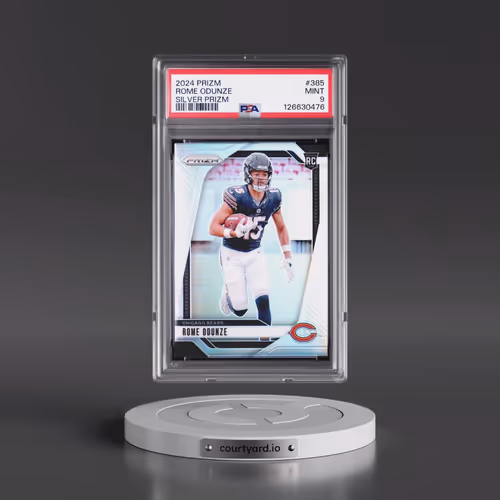 2024 Panini Prizm #385 Rome Odunze - Silver Prizm (PSA 9 MINT)