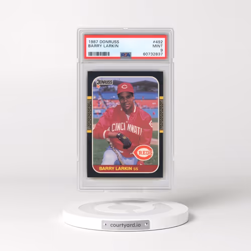 1987 Donruss #492 Barry Larkin (PSA 9 MINT)