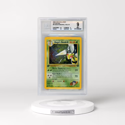 2000 Gym Challenge #9 Koga's Beedrill - 1st Edition Holo (BGS 9 MINT)