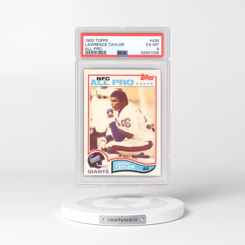 1982 Topps #434 Lawrence Taylor - All-Pro (PSA 6 EX-MT)