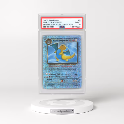 2002 Pokémon Legendary Collection #5 Dark Dragonite - Reverse Foil (PSA 9 MINT)