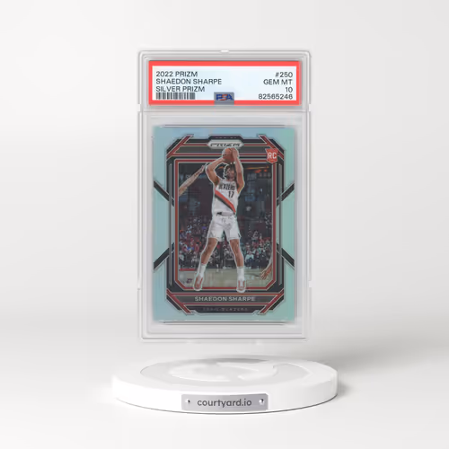 2022 Panini Prizm #250 Shaedon Sharpe - Silver Prizm (PSA 10 GEM MINT)