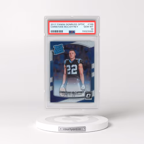 2017 Panini Donruss Optic #168 Christian McCaffrey (PSA 10 GEM MINT)