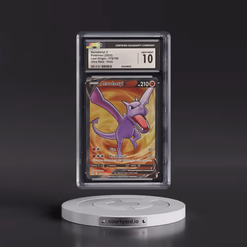 2022 Lost Origin #179/196 Aerodactyl V - Holo (CGC 10 GEM MINT)
