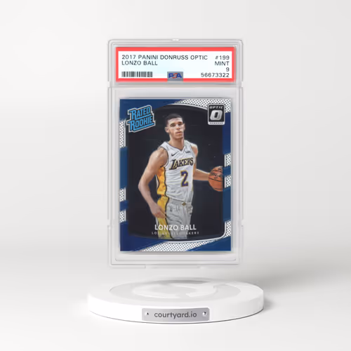2017 Panini Donruss Optic #199 Lonzo Ball (PSA 9 MINT)