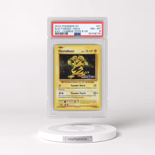 2016 Pokémon XY Evolutions #41 Electabuzz - Holo Cosmos-Toys R US (PSA 8 NM-MT)