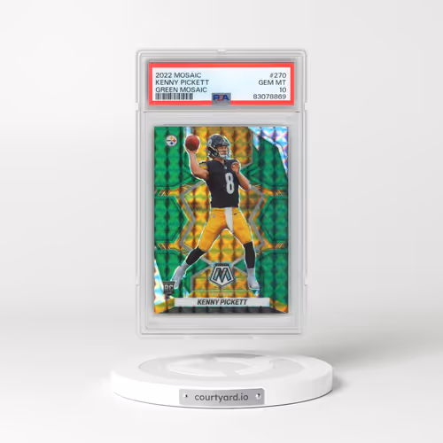 2022 Panini Mosaic #270 Kenny Pickett - Green Mosaic (PSA 10 GEM MINT)