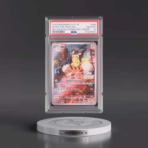 2023 Pokémon SV-P Promo #098 Detective Pikachu - Detective Pikachu Returns Pre-Order (PSA 10 GEM MIN