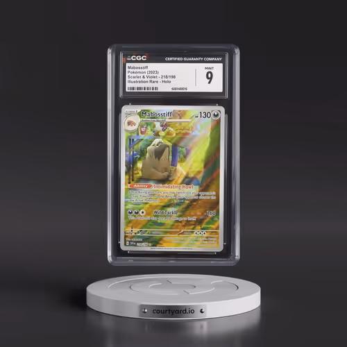 2023 Scarlet & Violet #218/198 Mabosstiff - Illustration Rare Holo (CGC 9 MINT)